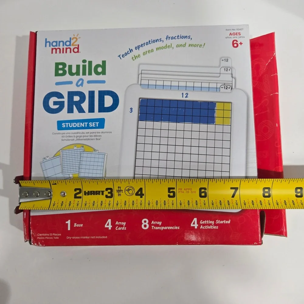 Hand2Mind Build-a-Grid Student Set Math Operations Fractions Area Model - Picture 8 of 8